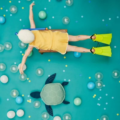 Meri-Meri Meri Meri Louie Sea Turtle Large Toy (Pack Of 1) 6 Meri-Meri Meri Meri Louie Sea Turtle Large Toy (Pack Of 1) - Image 4