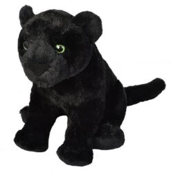 Wild Republic Cuddlekins Black Jaguar Stuffed Animal, 12 Inches