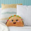Smiley Soft Taco Stuffed Animal, Comfort Food Plush Toys For Gifts, Collectibles (Brown, 10 In)