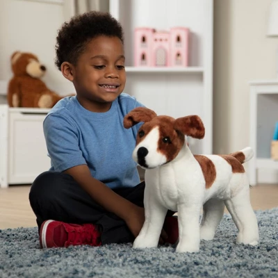 Melissa & Doug Giant Jack Russell Terrier - Lifelike Stuffed Animal Dog (over 12 Inches Tall) 8 Melissa & Doug Giant Jack Russell Terrier - Lifelike Stuffed Animal Dog (over 12 Inches Tall) - Image 6