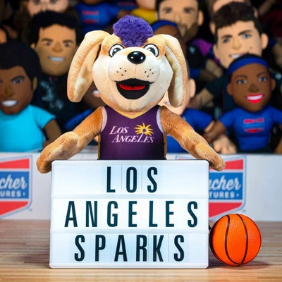 Bleacher Creatures Los Angeles Sparks Sparky 10" Mascot Plush Figure 2 Bleacher Creatures Los Angeles Sparks Sparky 10" Mascot Plush Figure