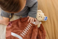 Bearington Baby Touchdown Snuggler, Football Plush Stuffed Animal Teddy Bear Security Blanket, Lovey 15" -Stuffed Toys Store GUEST e8e77a68 97c8 4d7a be2b 19f6af906c02