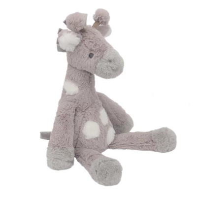 Lambs & Ivy Linen Safari Gray Giraffe Stuffed Animal Toy - Stretch 4 Lambs & Ivy Linen Safari Gray Giraffe Stuffed Animal Toy - Stretch - Image 2