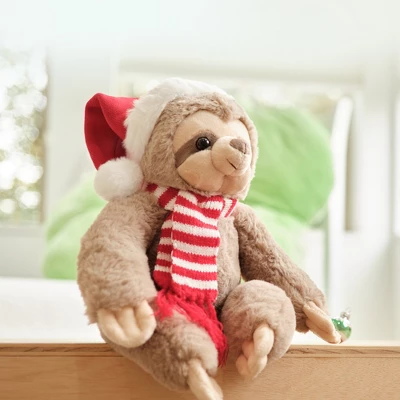 Bearington Plush Santa Sloth Christmas Stuffed Animal, 16 Inches 4 Bearington Plush Santa Sloth Christmas Stuffed Animal, 16 Inches - Image 2