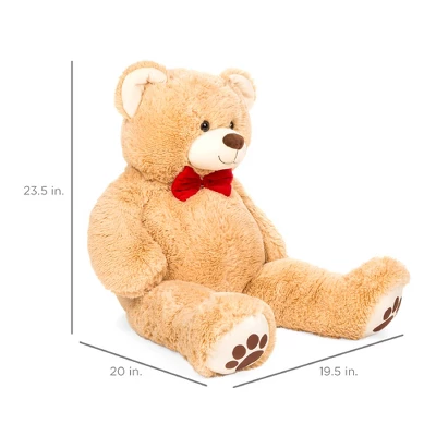 Best Choice Products 38in Giant Soft Plush Teddy Bear Stuffed Animal Toy W/ Bow Tie, Footprints 8 Best Choice Products 38in Giant Soft Plush Teddy Bear Stuffed Animal Toy W/ Bow Tie, Footprints - Image 6