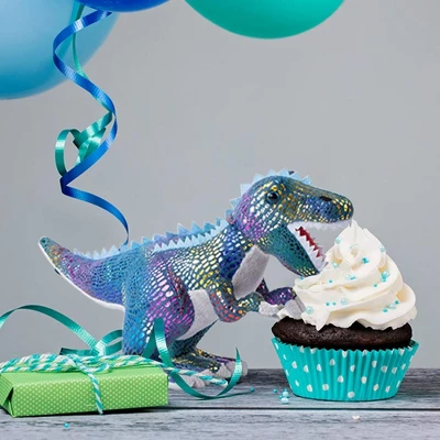 BUILD ME Stuffed Animal Set Of 4 - 12" Soft Dinosaur Plush Toys For Boys And Girls 4 BUILD ME Stuffed Animal Set Of 4 - 12" Soft Dinosaur Plush Toys For Boys And Girls - Image 2