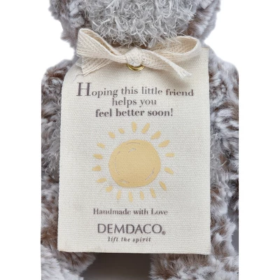 DEMDACO Mini Giving Bear- Feel Better 8.5 Inches - Brown 3 DEMDACO Mini Giving Bear- Feel Better 8.5 Inches - Brown